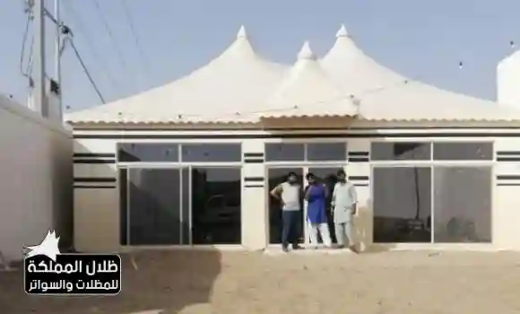 تصميم بيت شعر ملكي بالرياض بسقف مرتفع ونسيج عالي الجودة