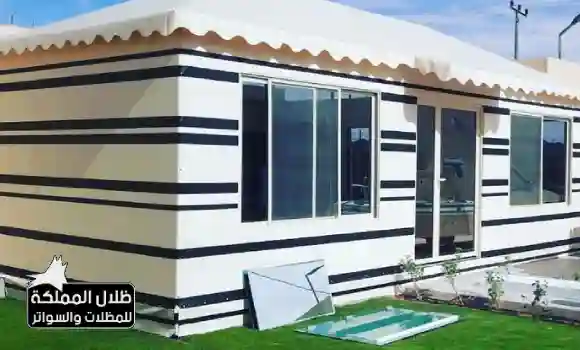 بيت شعر عربي في أحد استراحات الرياض مجهّز بكامل المستلزمات