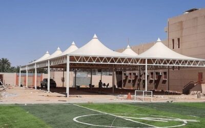 مظلات مدارس ومظلات منازل خارجيةفي حي العزيزية بالرياض